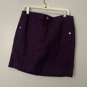 Skirt. GAP. Purple. Size 10 Stretch. EUC. Side pockets
